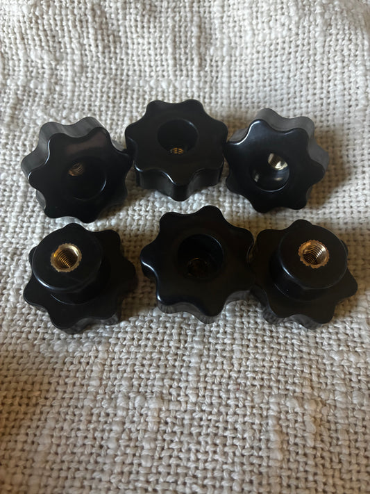 Vevor SP17 Replacement Star Knob (Upgrade) for Vevor 17LB Rotary Tumbler (Model SP-17-001) – Heavy Duty Lid Nut (Single or Set of 6)