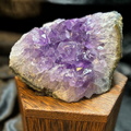 Brazilian Amethyst Cluster Freestanding 4"x3" – Deep Rich Purple Medium/High Grade