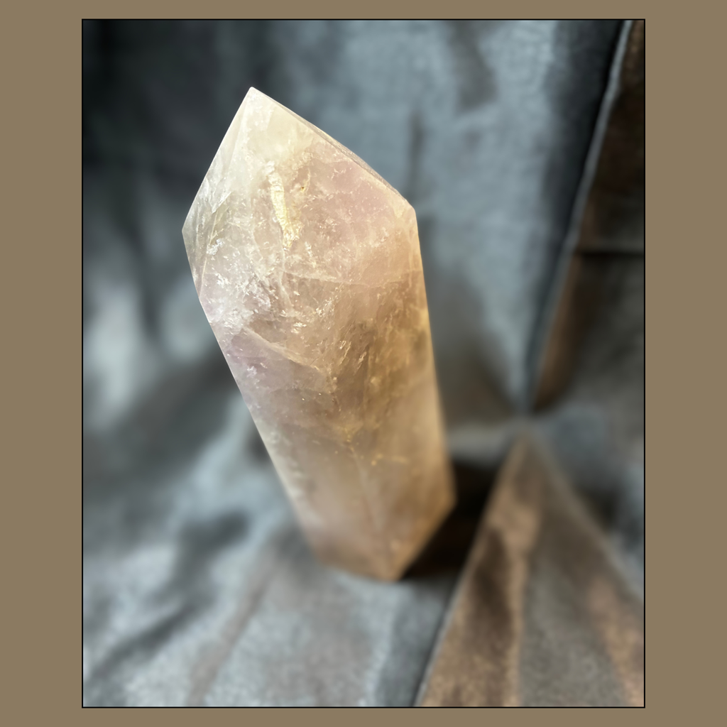 5.75" Smoky Quartz Crystal Tower – Perfect Point with Repaired Base [Budget Buy]