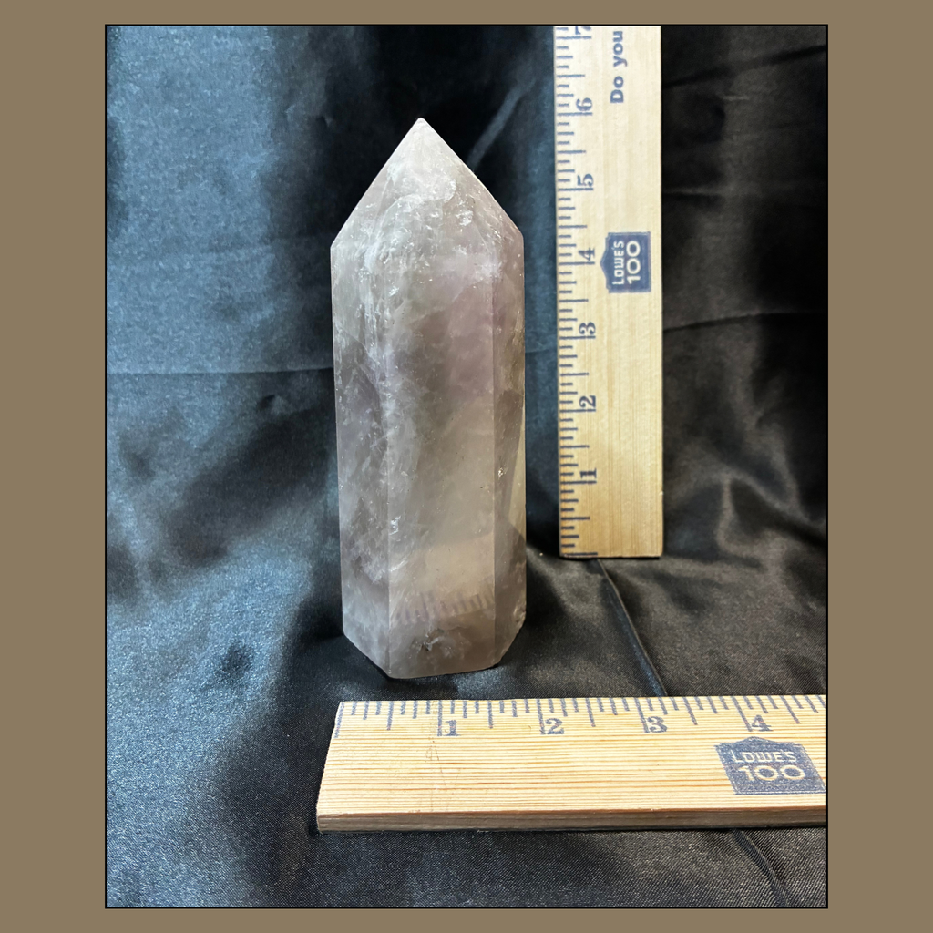 5.75" Smoky Quartz Crystal Tower – Perfect Point with Repaired Base [Budget Buy]