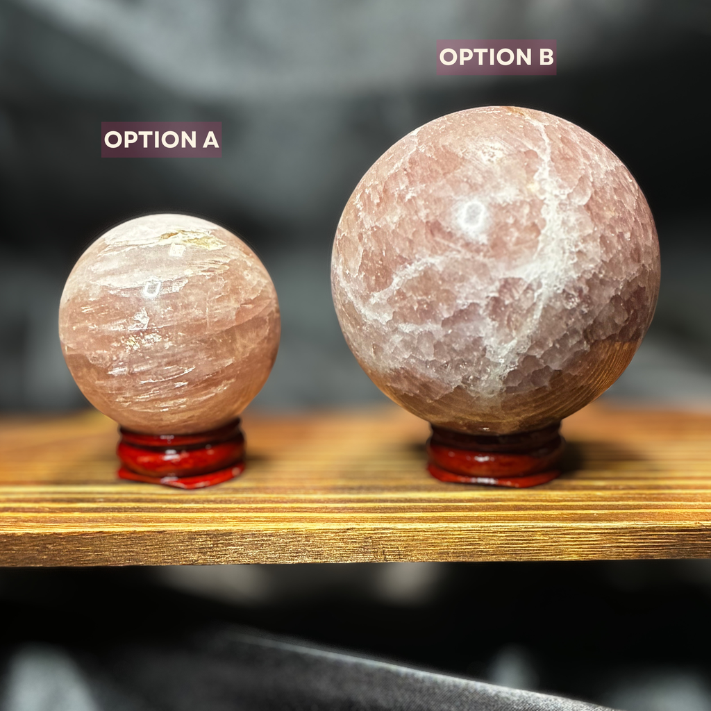 Polished Pink Tourmaline Spheres – Select 1.75", 2.5", or Choose Pair & Save